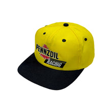 Load image into Gallery viewer, 1990’S PENNZOIL RACING MADE IN USA K PRODUCTS LEATHER STRAP HAT
