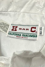 Load image into Gallery viewer, 1980’S DEADSTOCK H BAR C MADE IN USA ROSES WESTERN PEARL SNAP L/S B.D. SHIRT LARGE
