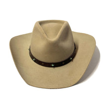 Load image into Gallery viewer, 2000’S STETSON MADE IN USA AMERICAN BUFFALO COLLECTION FUR FELT TURQUOISE COWBOY HAT 7 1/8
