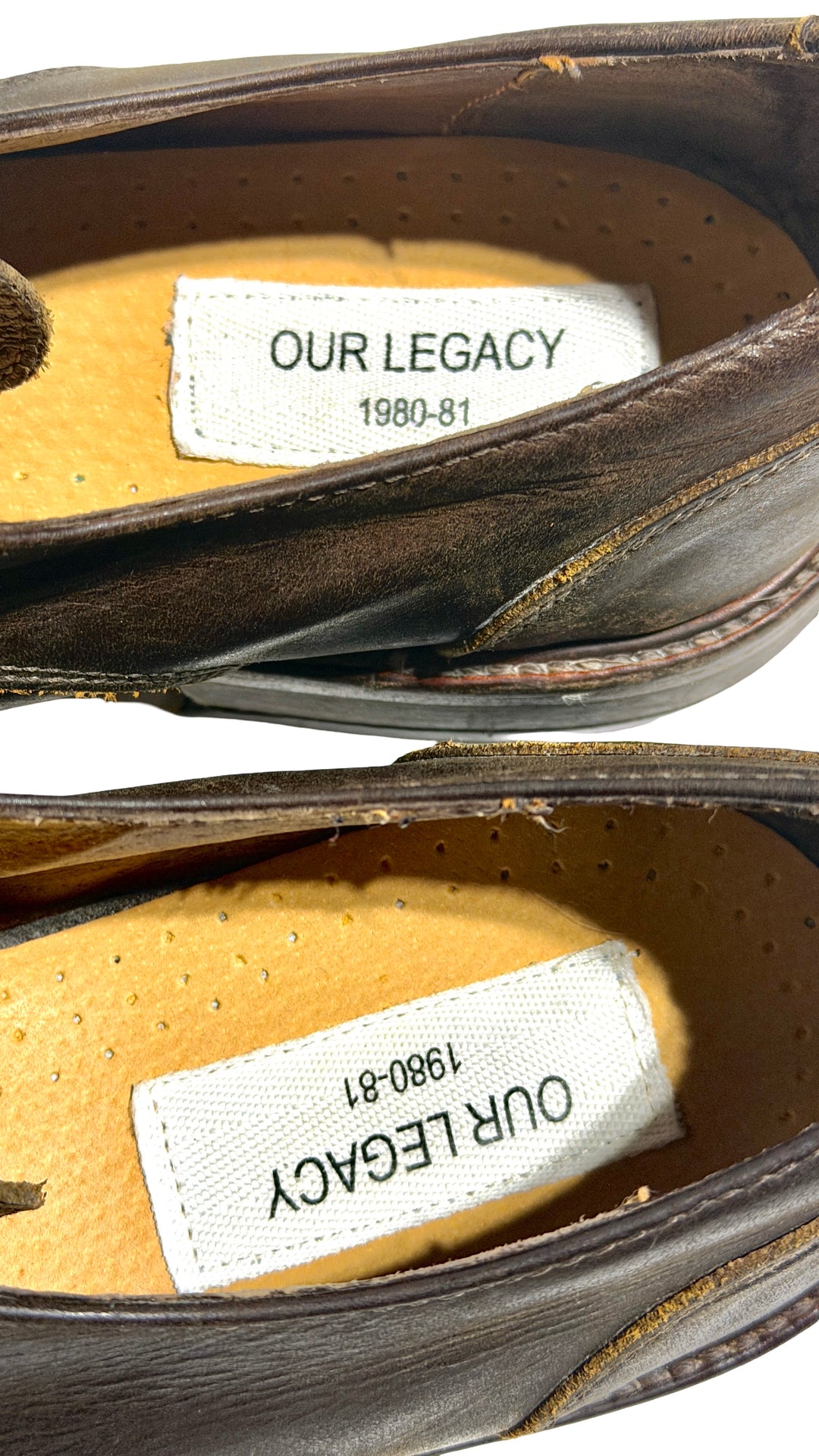2000’S OUR LEGACY MADE IN USA NORWEGIAN DERBY BROWN LEATHER SHOES EU 43 / US 10