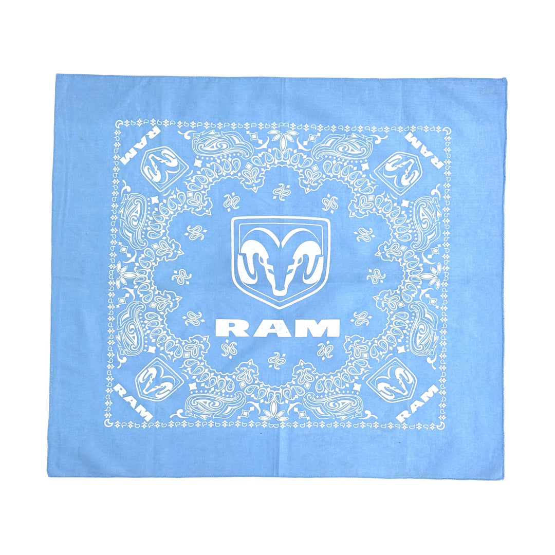 1990’S DODGE RAM LIGHT BLUE PAISLEY BANDANA