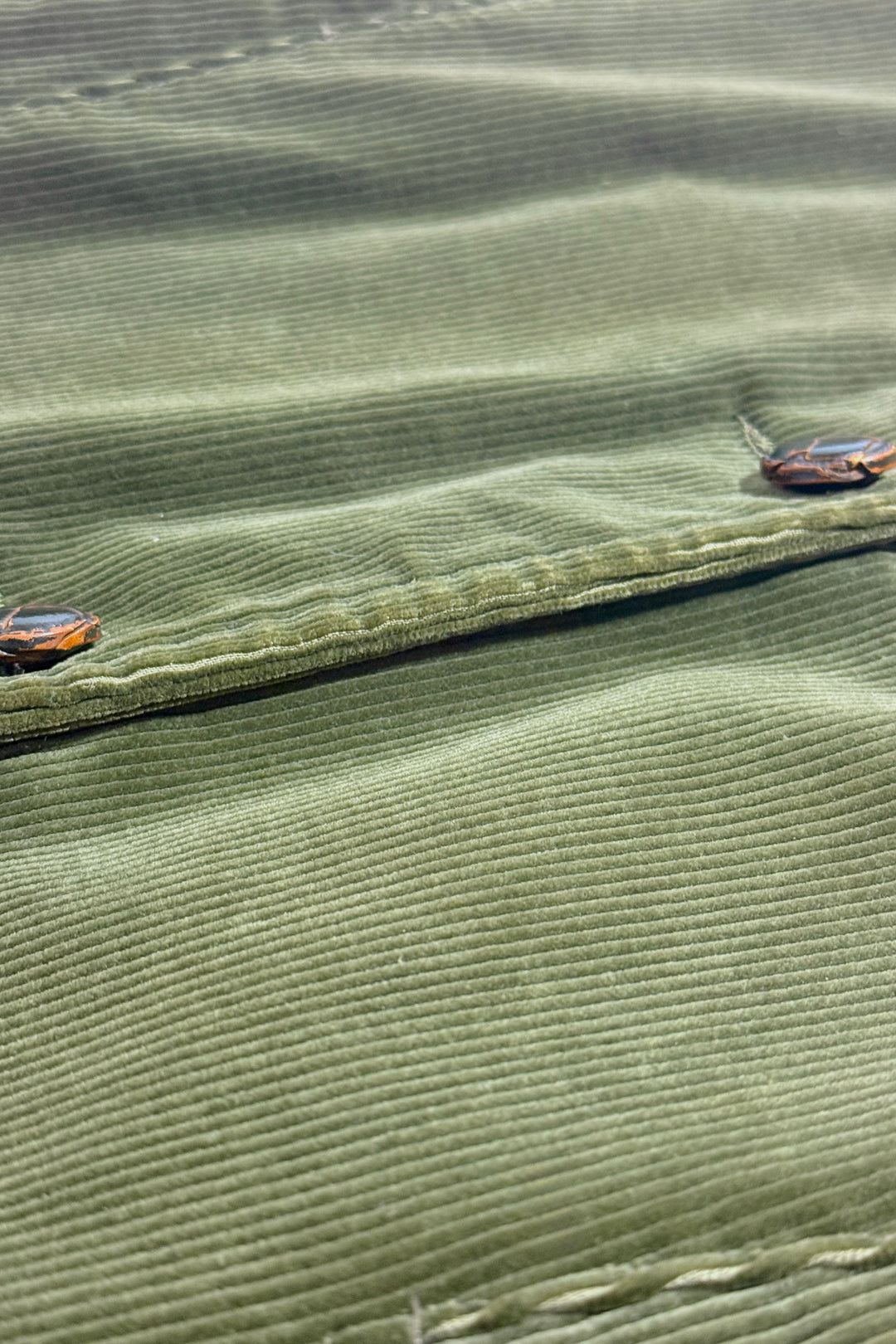 1960’S STILTON MADE IN USA SHERPA COLLAR CORDUROY LONG COAT JACKET MEDIUM