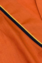 Load image into Gallery viewer, 1950’S JOHN WANAMAFER MADE IN USA ORANGE CONTRAST LOUNGE ROBE LARGE
