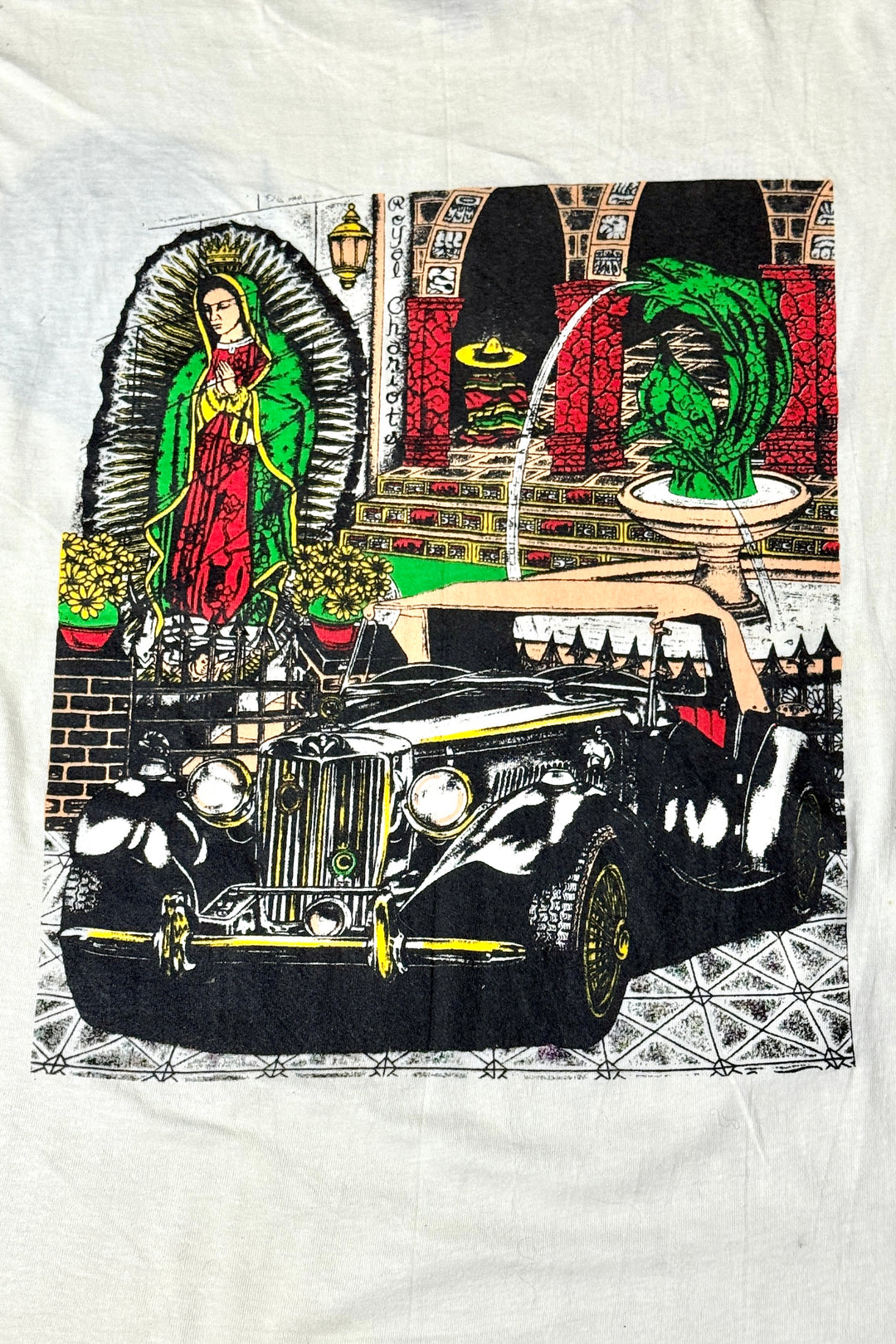 1990’S AZTEC LOWRIDER GUADALUPE SINGLE STITCH S/S T-SHIRT X-LARGE