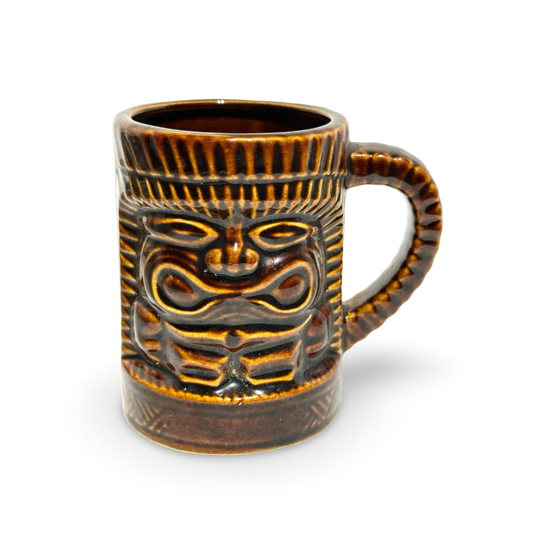 1960’S ORCHIDS OF HAWAII MADE IN JAPAN “KAHUNA” GLAZED CERAMIC COFFEE MUG