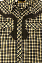 Load image into Gallery viewer, 1970’S TEM TEX MADE IN THE USA PLAID WESTERN PEARL SNAP L/S B.D. SHIRT LARGE
