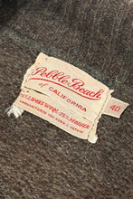 Cargar imagen en el visor de la galería, 1940’S PEBBLE BEACH CALIFORNIA MADE IN USA MOHAIR LAMBSWOOL SHAWL COLLAR SWEATER MEDIUM
