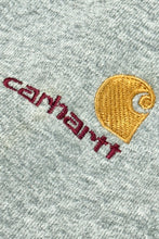 Load image into Gallery viewer, 1990’S CARHARTT MADE IN USA  CROPPED THERMAL LINED HOODED ZIP SWEATER MEDIUM
