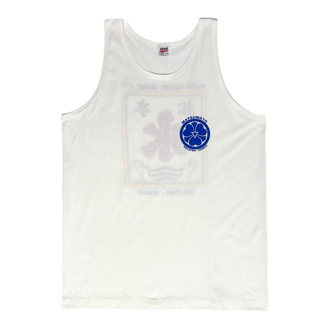 1990’S DEADSTOCK MATSUMOTO’S SHAVE ICE HAWAII MADE IN USA TANK TOP SHIRT X-LARGE