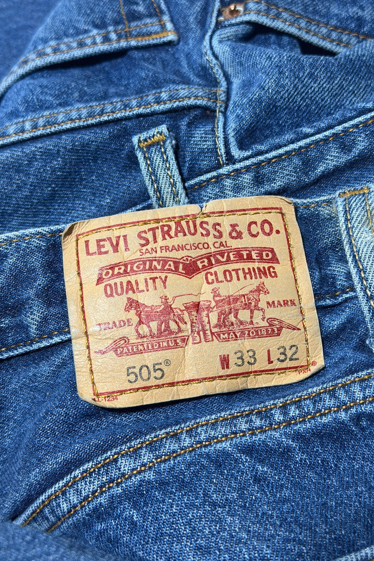 Levi's 505 W33 L32 patch