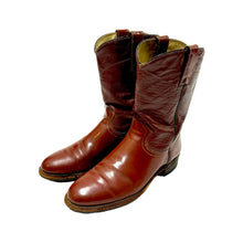 Load image into Gallery viewer, 1970’S J CHISHOLM MADE IN USA LEATHER RANCHER COWBOY BOOTS 9
