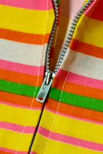 Load image into Gallery viewer, 1960’S PSYCHEDELIC STRIPE MADE IN USA CROPPED ZIP JACKET SMALL
