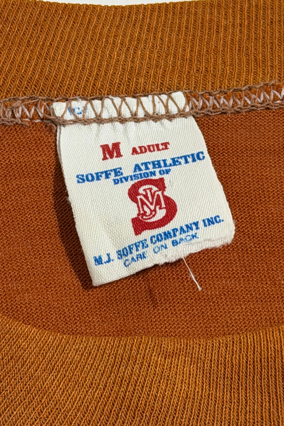 1970’S UNIVERSITY OF TEXAS MADE IN USA SLIM FIT SINGLE STITCH S/S T-SHIRT MEDIUM