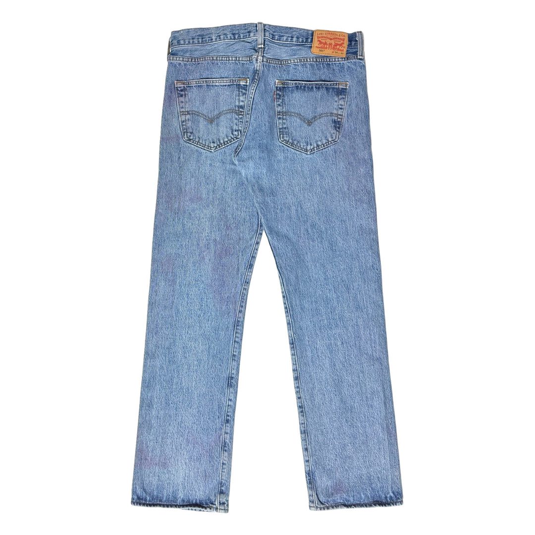 2000’S LEVI’S 501 LIGHT WASH DENIM JEANS 34 X 30