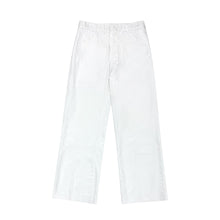 Cargar imagen en el visor de la galería, 1970’S US NAVY MADE IN USA WHITE HIGH WAISTED FLARED LEG TROUSER PANTS 30 X 30
