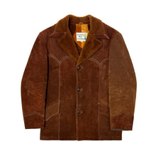 Load image into Gallery viewer, 1970’S PIONEER WEAR MADE IN USA SHERPA COLLAR COWHIDE LEATHER JACKET LARGE
