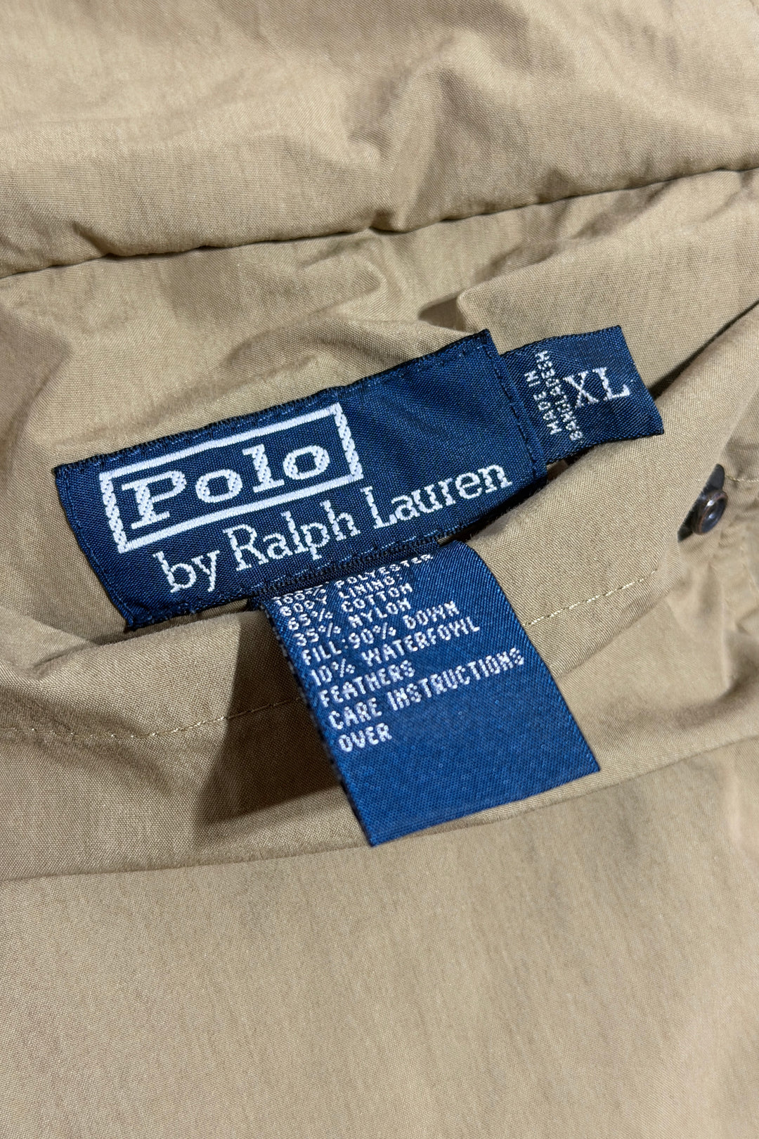 2000’S POLO RALPH LAUREN WESTERN QUILTED 100% GOOSE DOWN PUFFER VEST X-LARGE