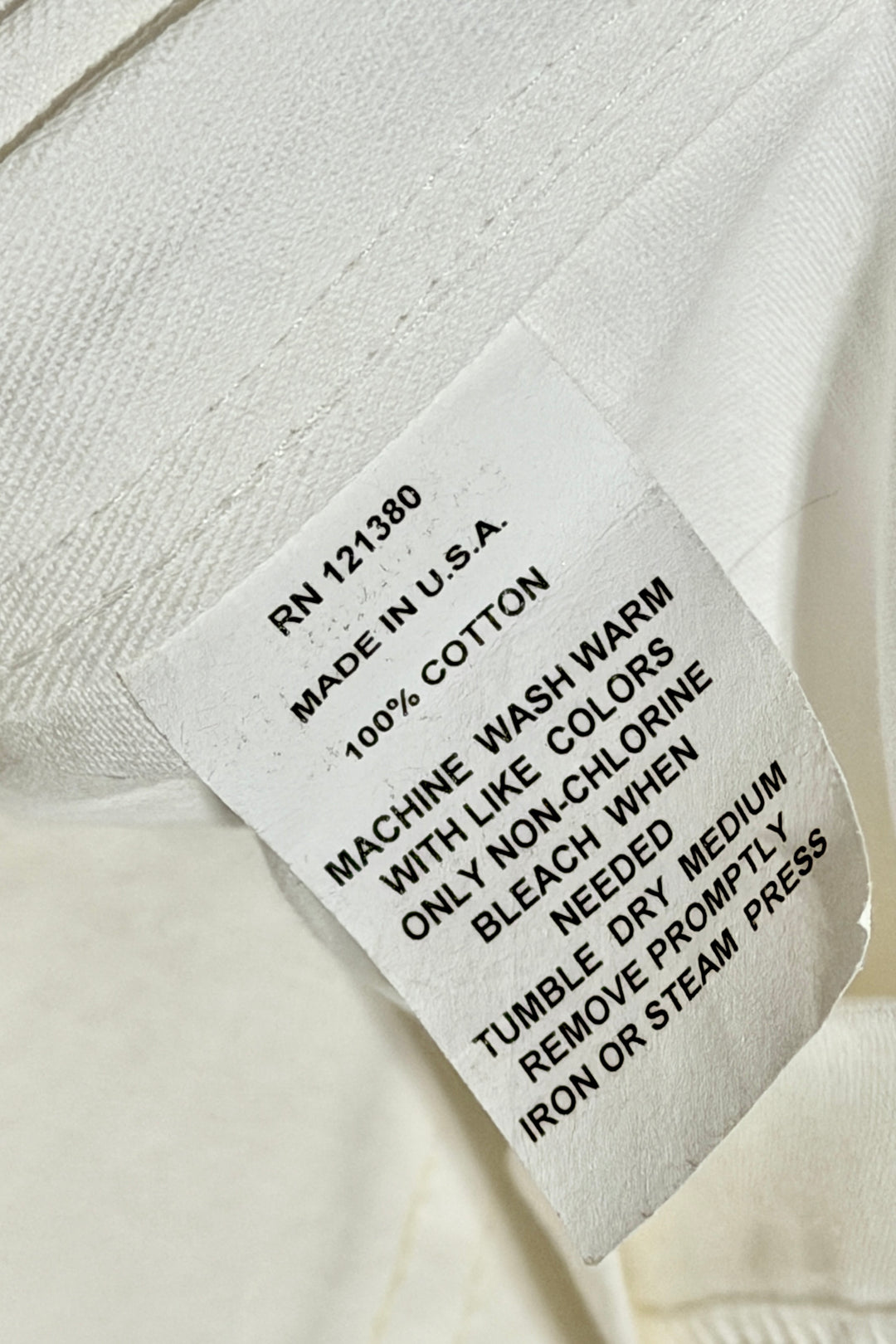 1990’S BAKER &amp; HAMILTON MADE IN USA WHITE PAINTER CARPENTER WORKWEAR PANTS 36 X 34