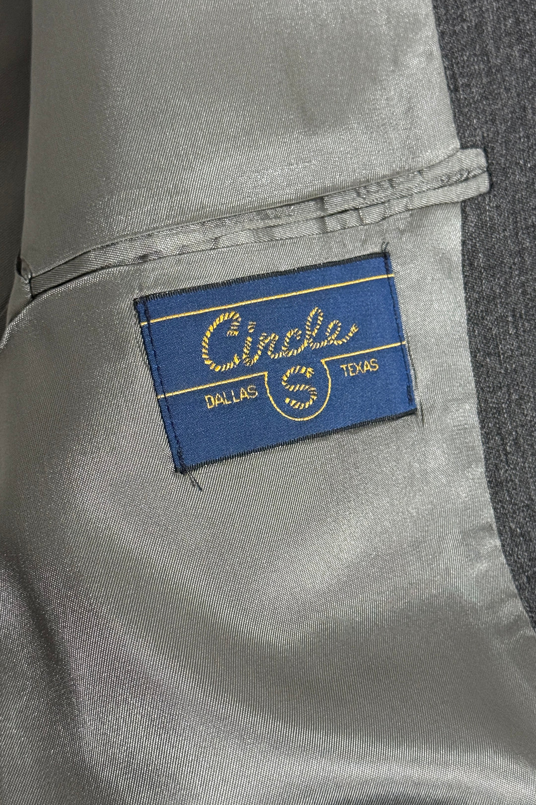 1990’S CIRCLE DALLAS MADE IN USA MARLED GREY WESTERN COWBOY SUIT 42R