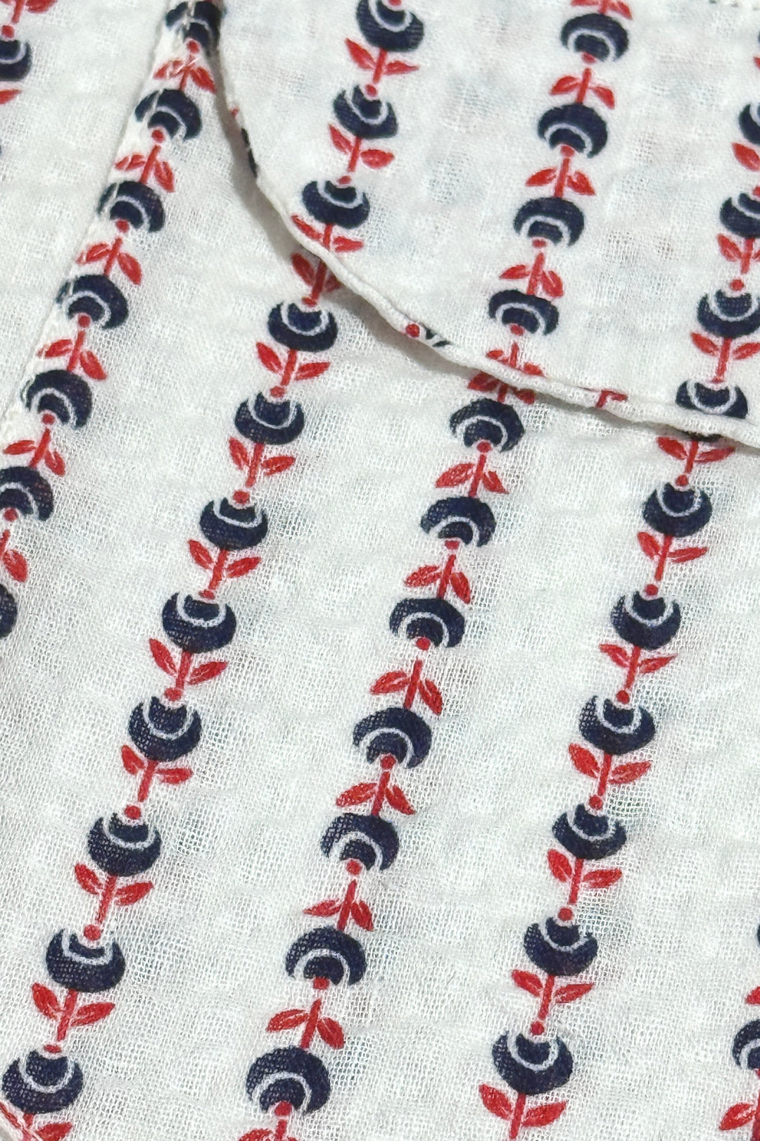 1960’S MASK HANDMADE FLORAL PRINTED SEERSUCKER SUMMER SET M/L