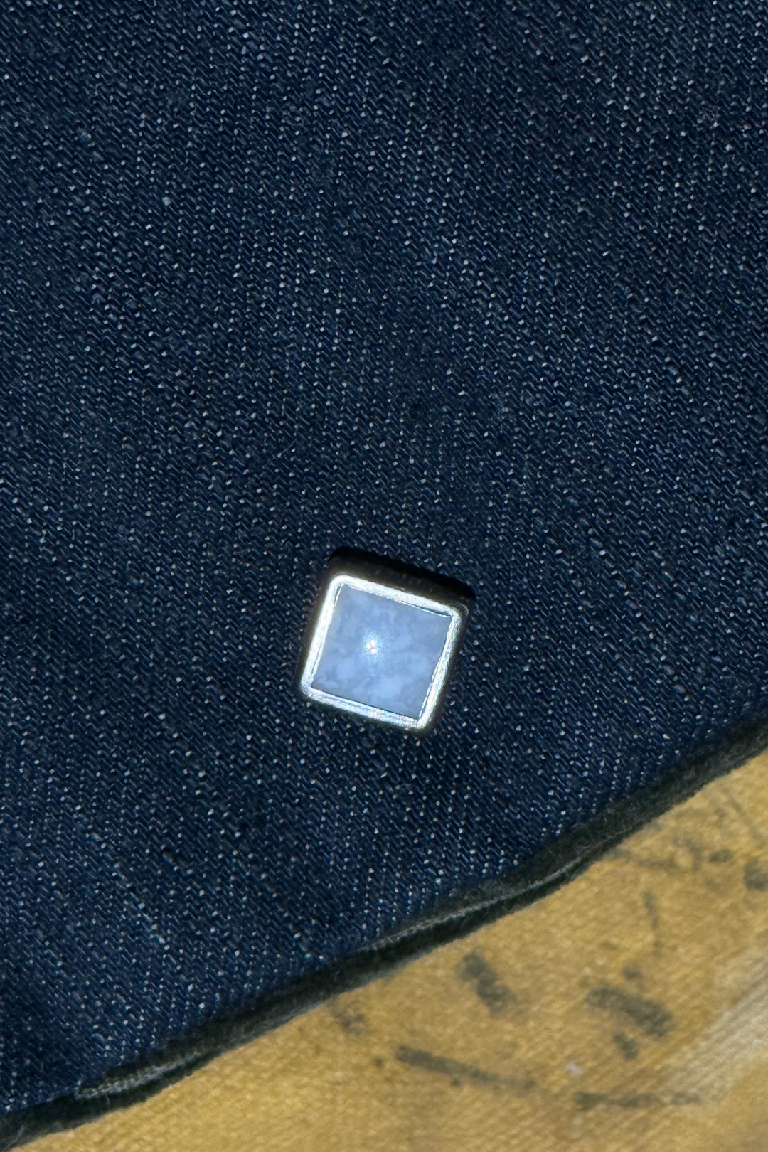 1960’S MASK KLEIN BUHRKE MADE IN USA REPAIRED SELVEDGE DENIM CANVAS LINEMAN WAIST BAG