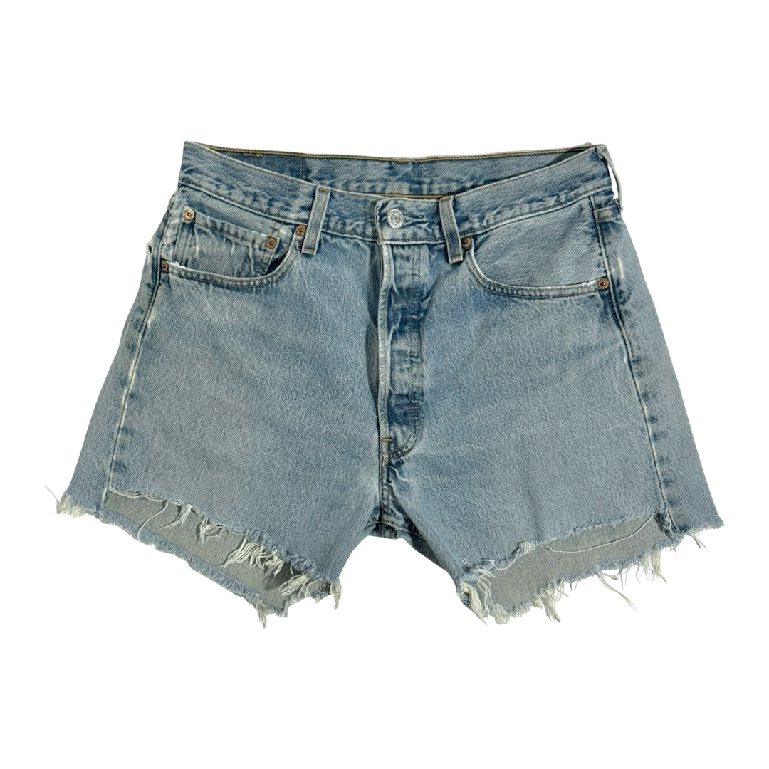 1990’S LEVI’S 501 LIGHT WASH DENIM 4” CUT OFF SHORTS 30
