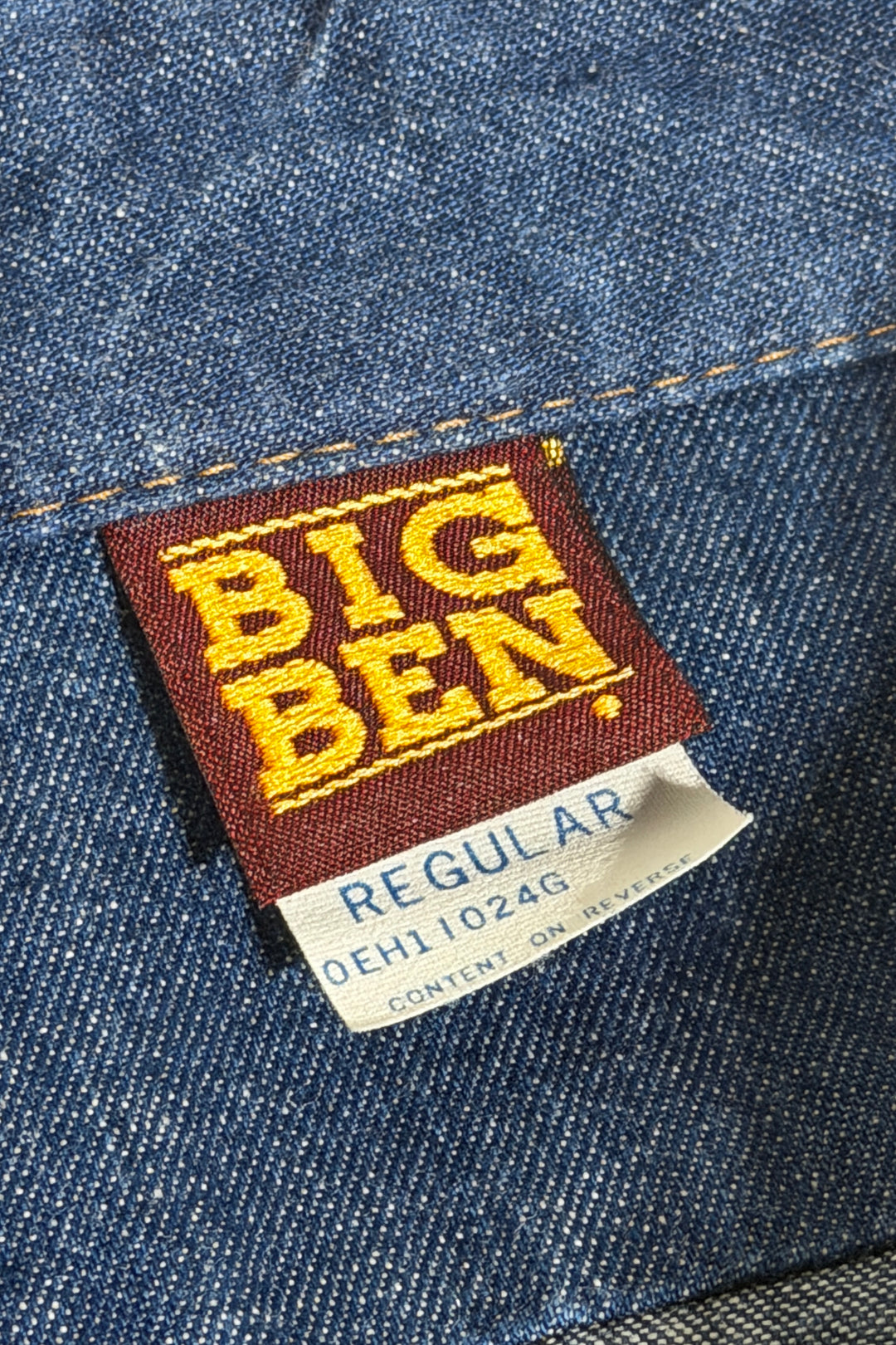 1980’S BIG BEN MADE IN USA WESTERN DENIM PEARL SNAP L/S B.D. WORK SHIRT X-LARGE