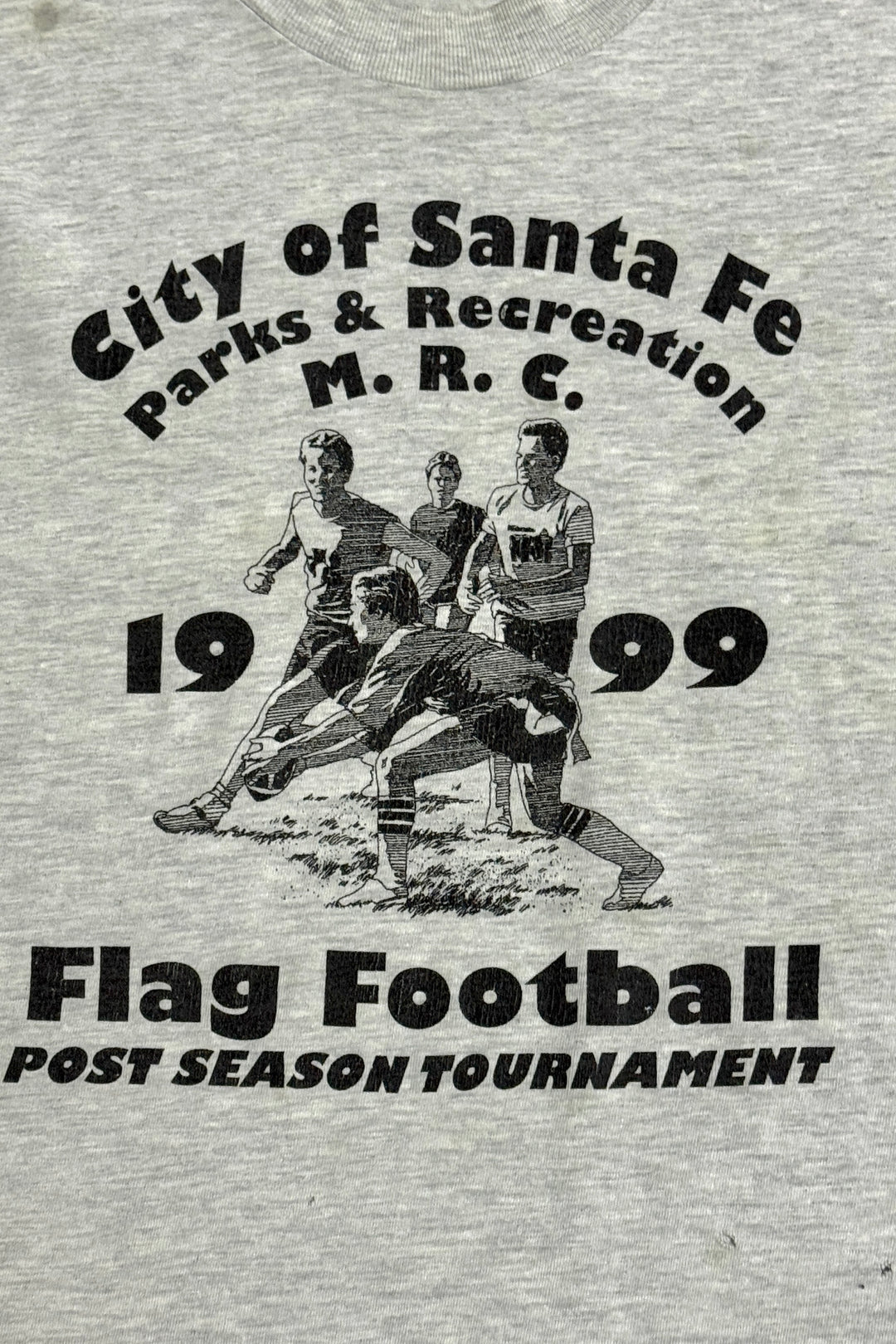 1990’S SANTA FE FLAG FOOTBALL THRASHED S/S T-SHIRT X-LARGE