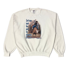 Load image into Gallery viewer, 1990’S RODEO PRAYER FLEECE CREWNECK SWEATER LARGE
