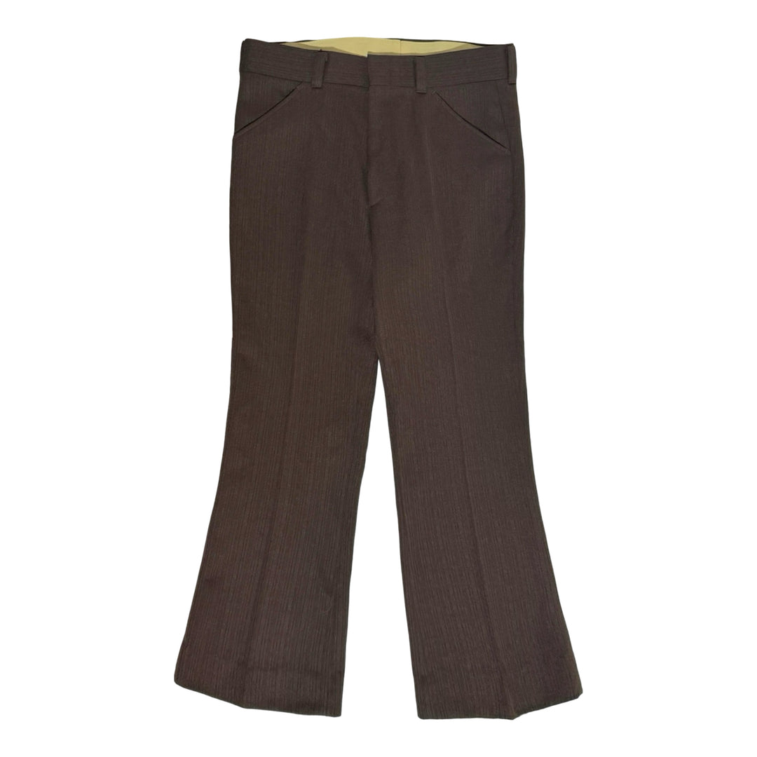 1970’S PENNEY’S MADE IN USA CREPE DISCO FLARED LEG PANTS 34 X 28