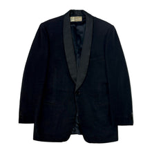 Load image into Gallery viewer, 1960’S GALERIES LAFAYETTE MADE IN FRANCE SHAWL COLLAR TUXEDO SUIT JACKET 40R
