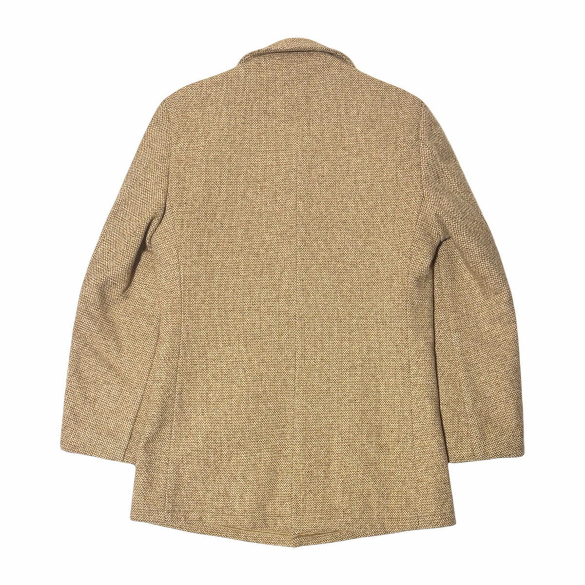 1970's Campus Studio One made in USA tan tweed suede yoke quilt lined car coat large