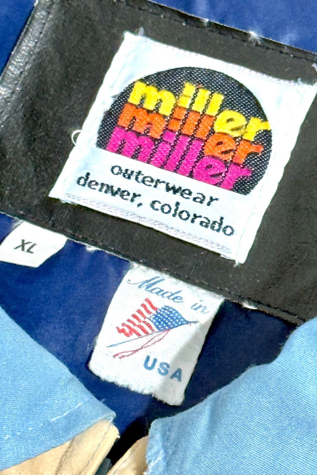 1970’S MILLER WESTERNWEAR MADE IN USA QUILTED WESTERN YOKE PUFFER JACKET X-LARGE