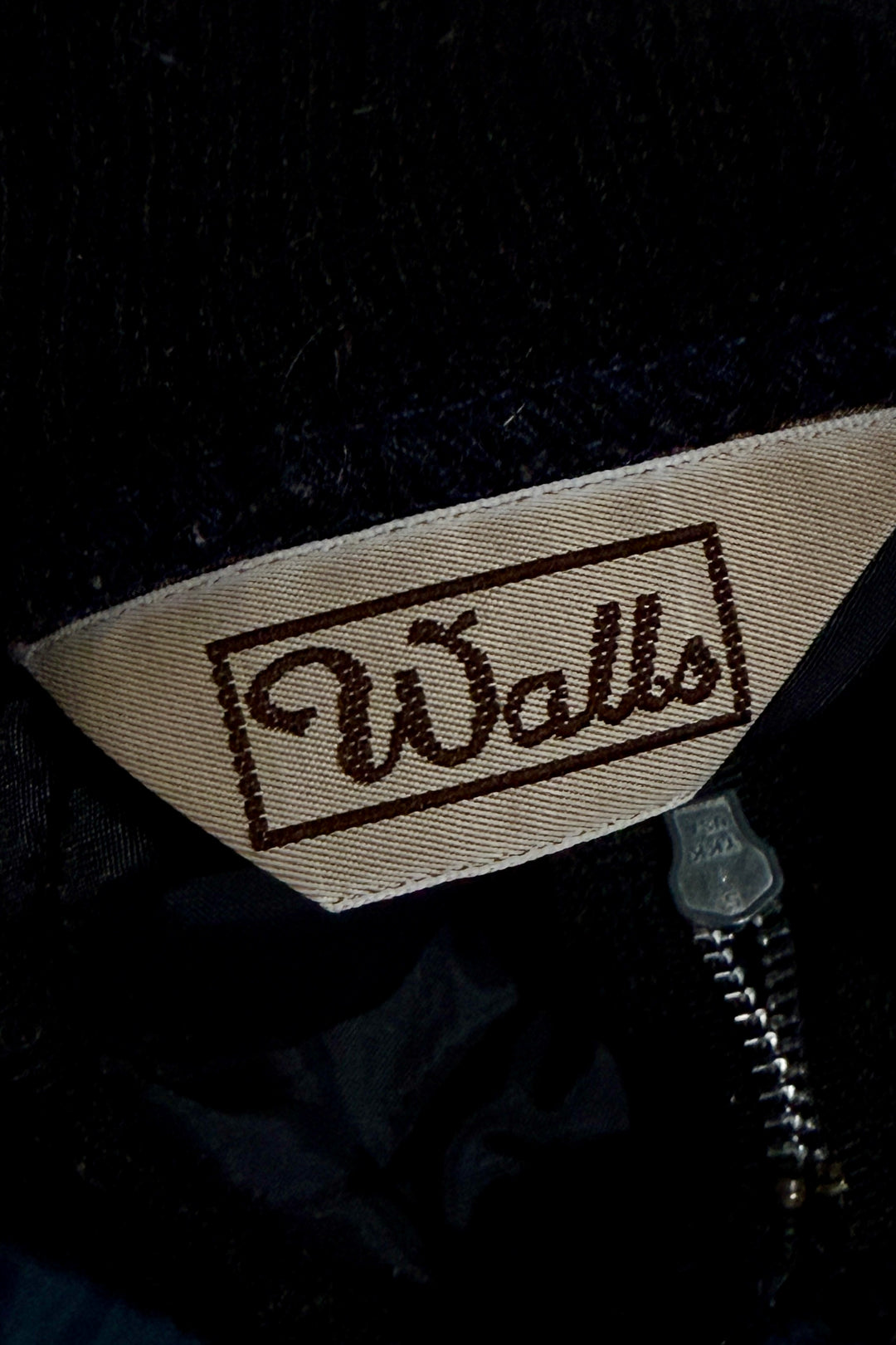 1990’S WALLS MADE IN USA CROPPED QUILTED ZIP LINER JACKET LARGE