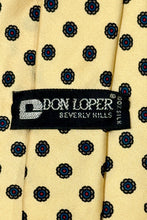 Load image into Gallery viewer, 1970’S DON LOPER BEVERLY HILLS MADE IN ITALY 100% SILK PATTERNED HANDMADE TIE
