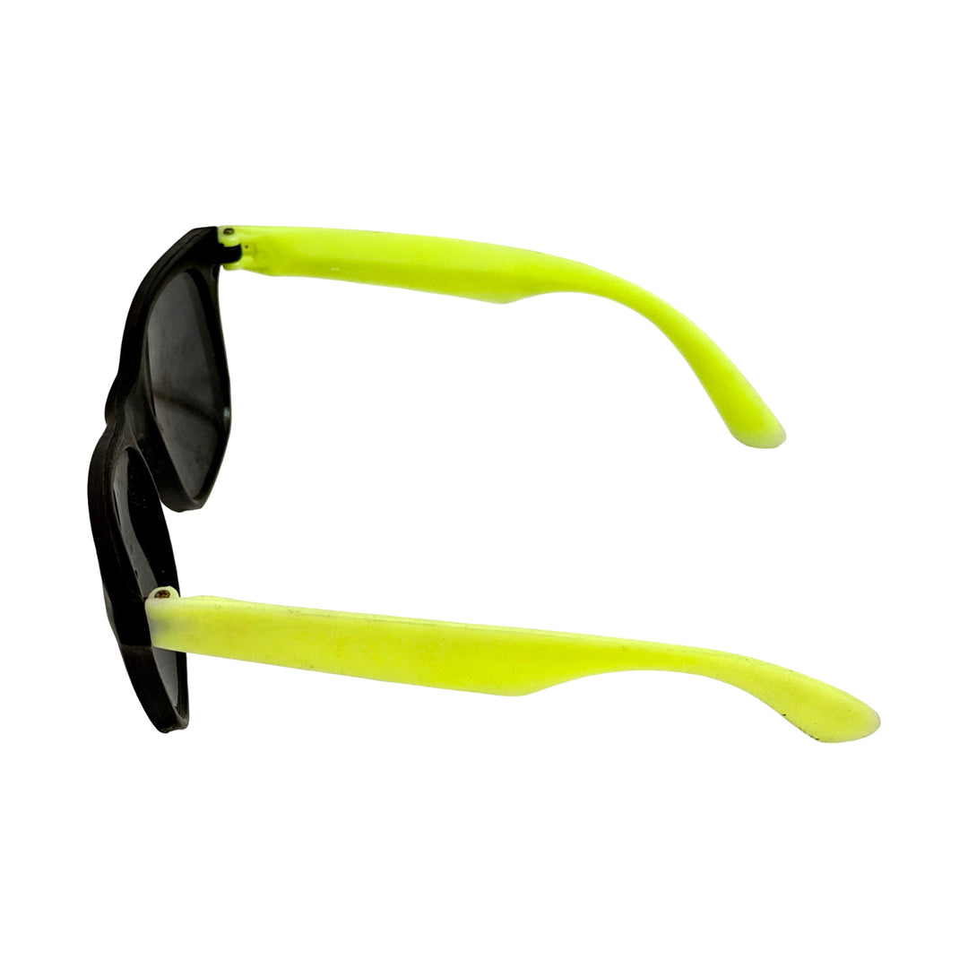 1990’S DEADSTOCK CONTRAST BLACK &amp; YELLOW WAYFARER STYLE SUNGLASSES