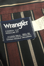Load image into Gallery viewer, 1980’S WRANGLER MADE IN THE USA MADE IN USA STRIPED WESTERN PEARL SNAP L/S B.D. SHIRT LARGE
