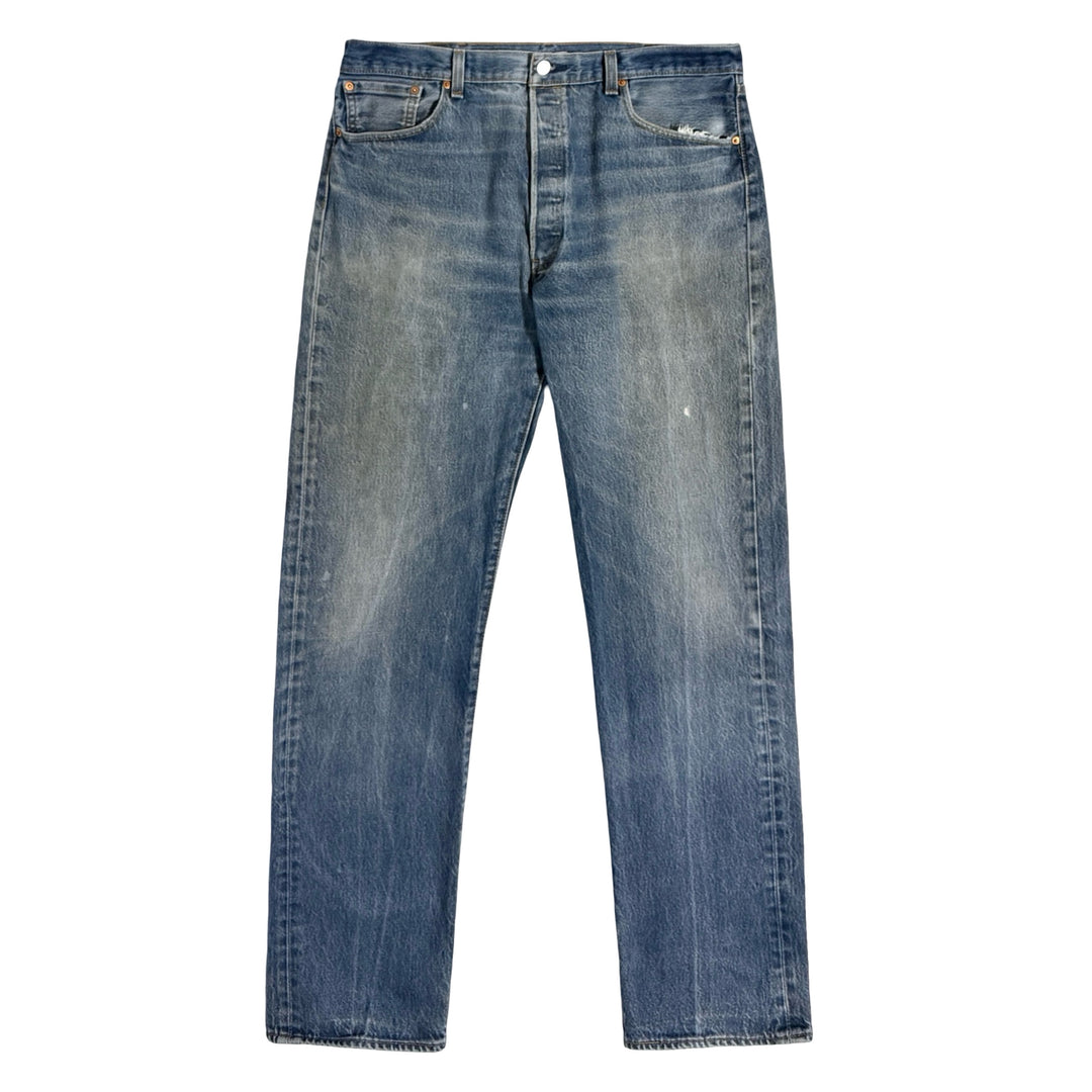 1990’S LEVI’S 501 PERFECT WASH FADED DENIM JEANS 38 X 36
