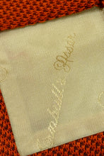 Cargar imagen en el visor de la galería, 1990’S TURNBULL &amp; ASSER MADE IN ENGLAND 100% ITALIAN SILK ORANGE HANDMADE TIE
