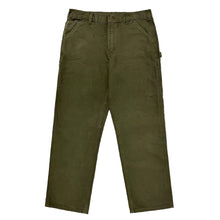 Load image into Gallery viewer, 1990’S CARHARTT LODEN GREEN CANVAS CARPENTER WORKWEAR PANTS 32 X 32
