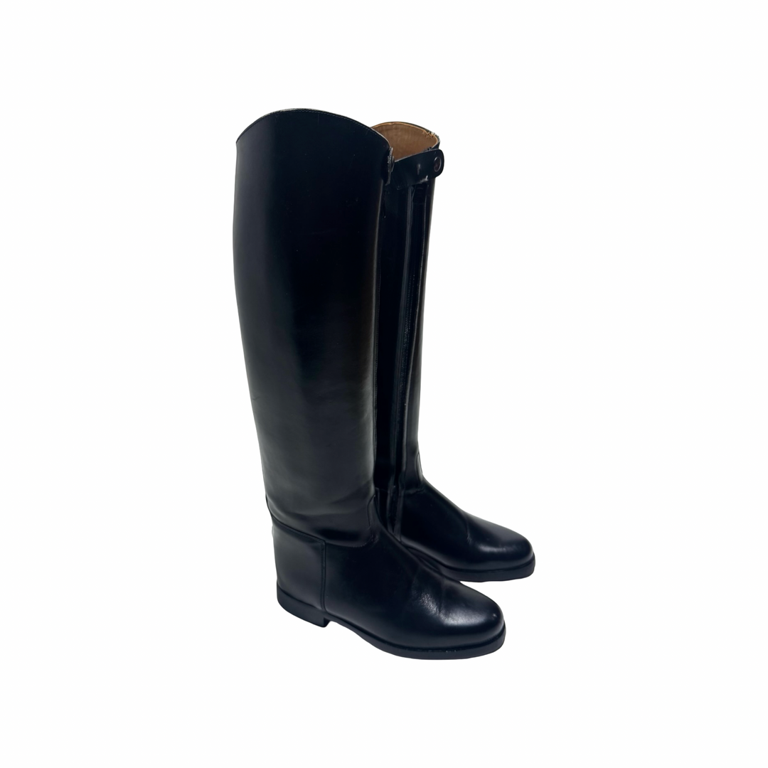 1990’S DEADSTOCK AIGLE LEATHER N.S. TALL RIDING BOOTS MADE IN FRANCE 7