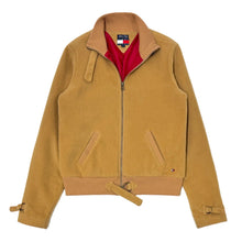 Load image into Gallery viewer, 1990’S TOMMY JEANS CROPPED CAMEL SHERPA JACKET WOMEN’S MEDIUM
