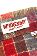 Cargar imagen en el visor de la galería, 1980’S MCGREGOR MADE IN USA PLAID WOOL FLANNEL L/S B.D. SHIRT MEDIUM
