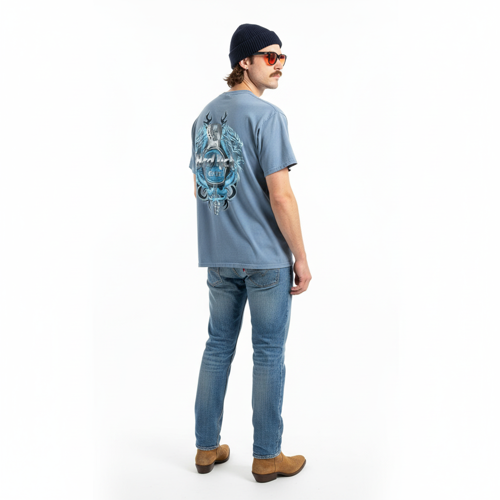 1990’S HARD ROCK CAFE MADE IN USA THRASHED & FADED S/S T-SHIRT XXL