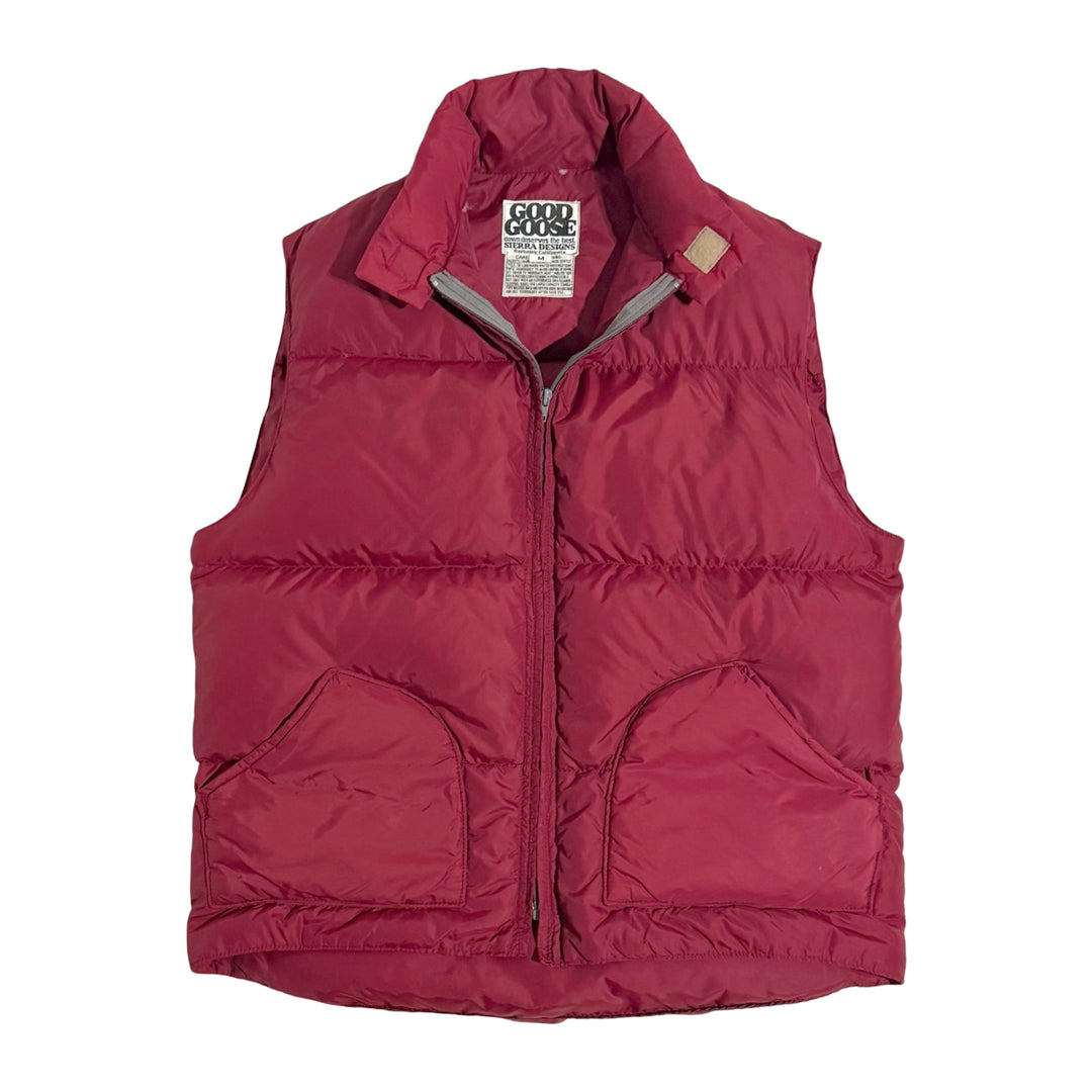 1970’S GOOD GOOSE MADE IN USA QUILTED GOOSE DOWN HIKING VEST MEDIUM