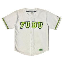 Cargar imagen en el visor de la galería, 1990’S FUBU SPORTS BASEBALL JERSEY X-LARGE
