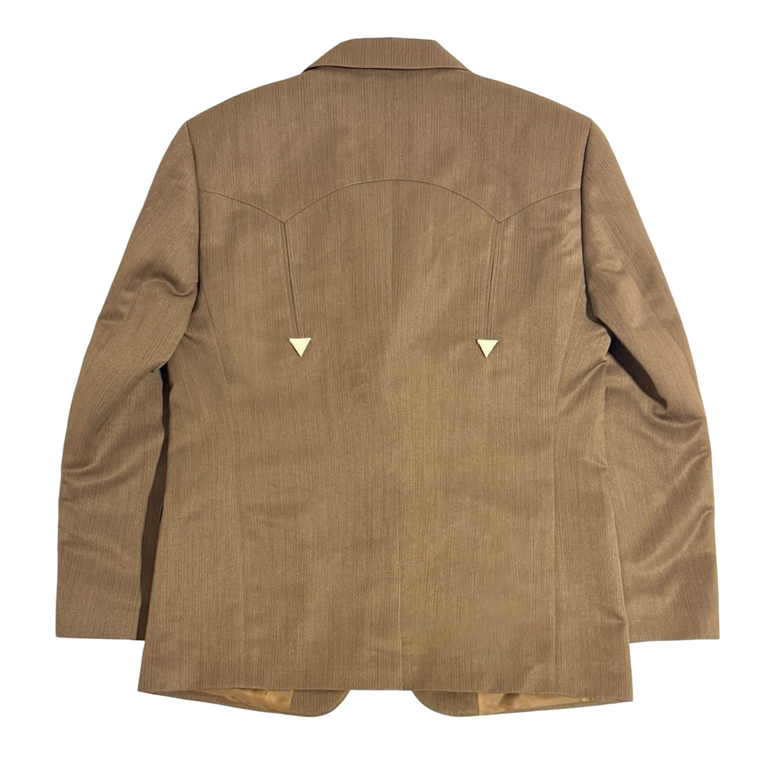 1990’S CUSTOM MADE IN USA LEATHER ACCENTED WESTERN SUIT 42R