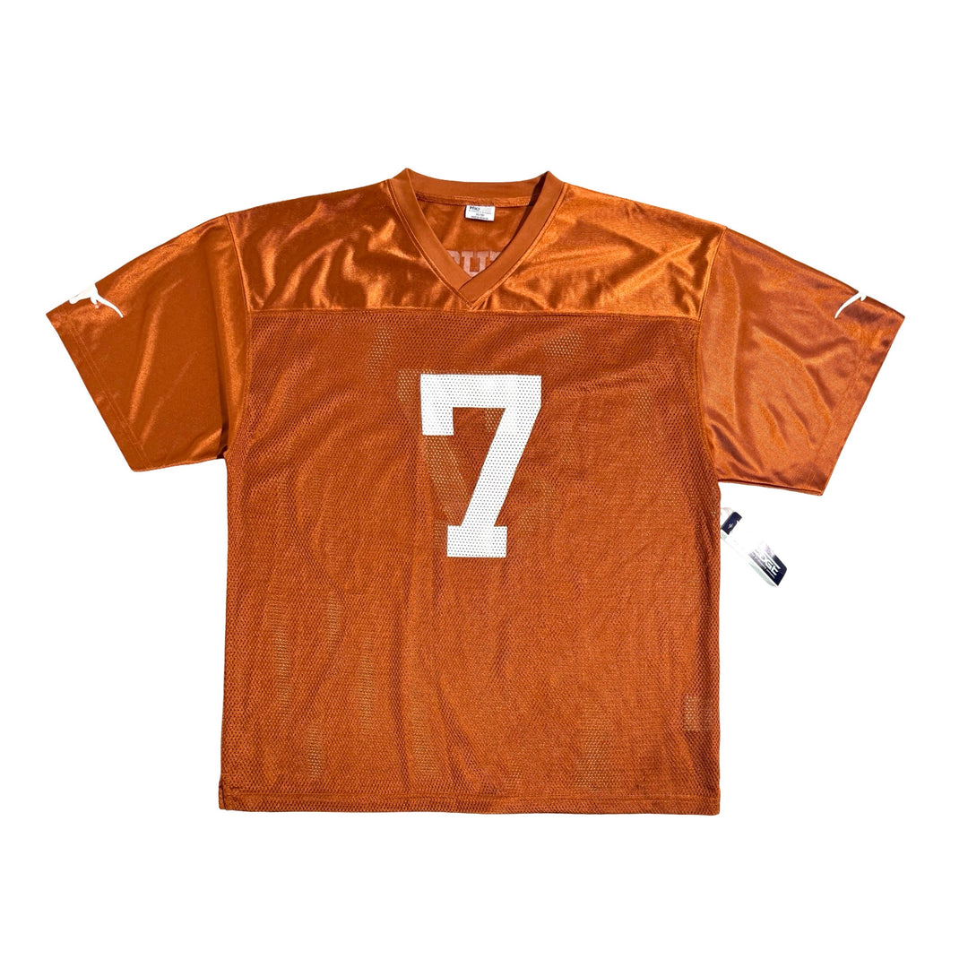 1990’S DEADSTOCK TEXAS LONGHORNS MESH FOOTBALL JERSEY SHIRT X-LARGE