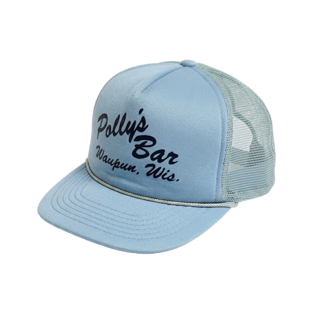 1970’S POLLY’S BAR LIGHT BLUE FOAM & MESH TRUCKER HAT