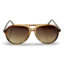 Load image into Gallery viewer, 1960’S GRANT MADE IN USA GRADIENT OAK SMOKE ACETATE AVIATOR SUNGLASSES
